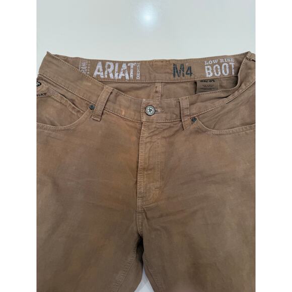 Ariat M4 Brown Low Rise Bootcut men's jeans 32x34 cowboy western ranch - Picture 4 of 9